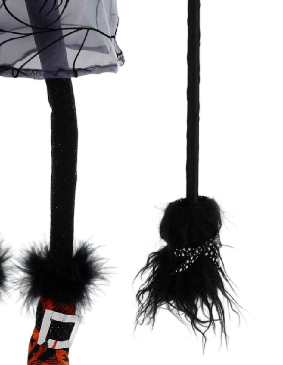 Figura decorativa de Halloween con forma de bruja