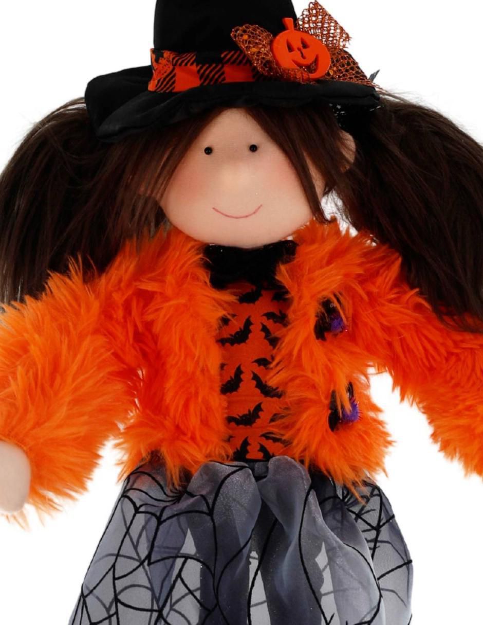 Figura decorativa de Halloween con forma de bruja