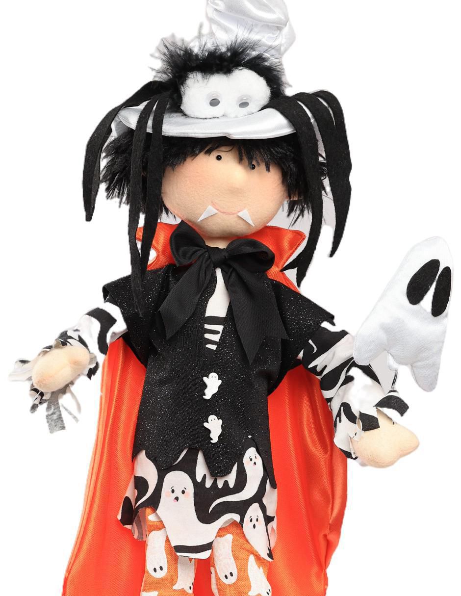 Figura decorativa de Halloween con forma de vampiro