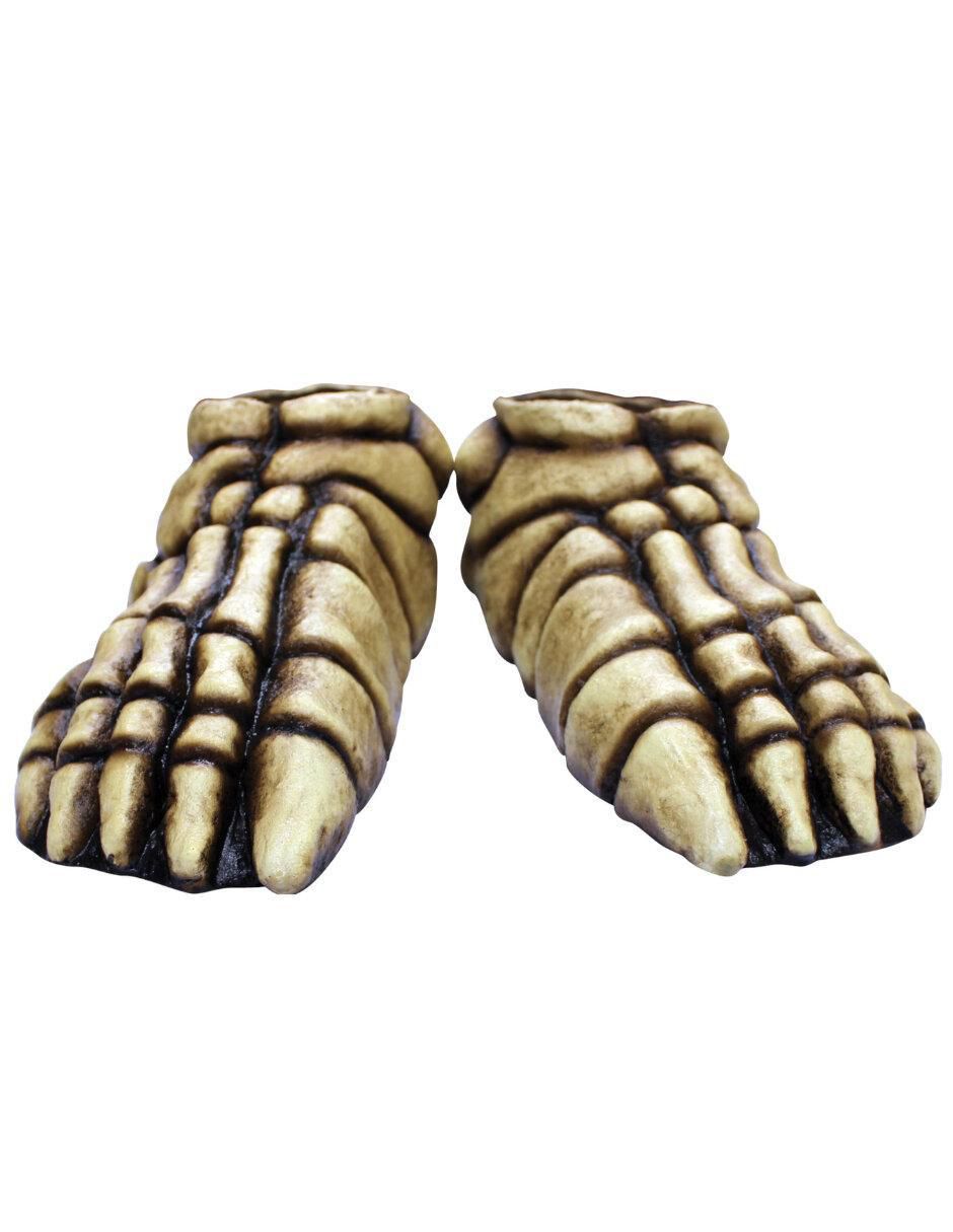 Cubre zapatos para disfraz de pies de esqueleto Skull
