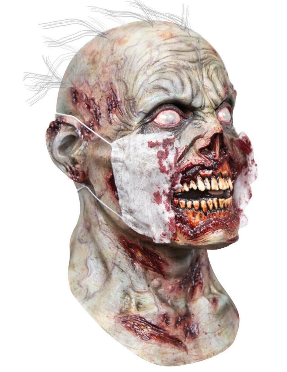 Máscara para disfraz de paciente zombie zombie 1