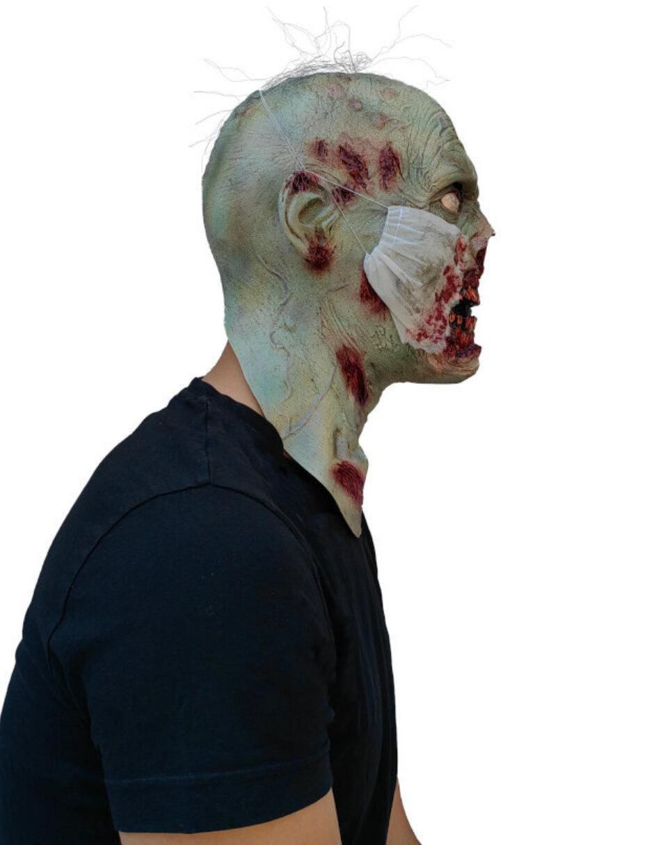 Máscara para disfraz de paciente zombie zombie 2