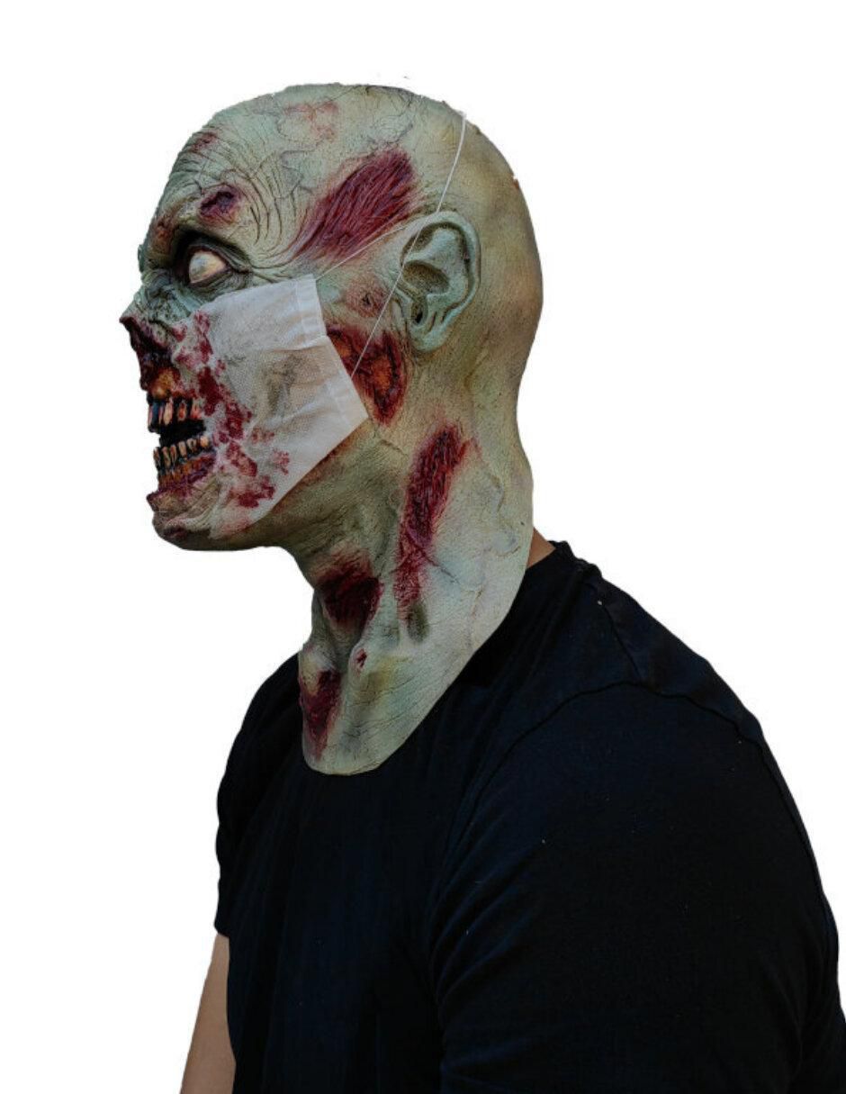 Máscara para disfraz de paciente zombie zombie 3