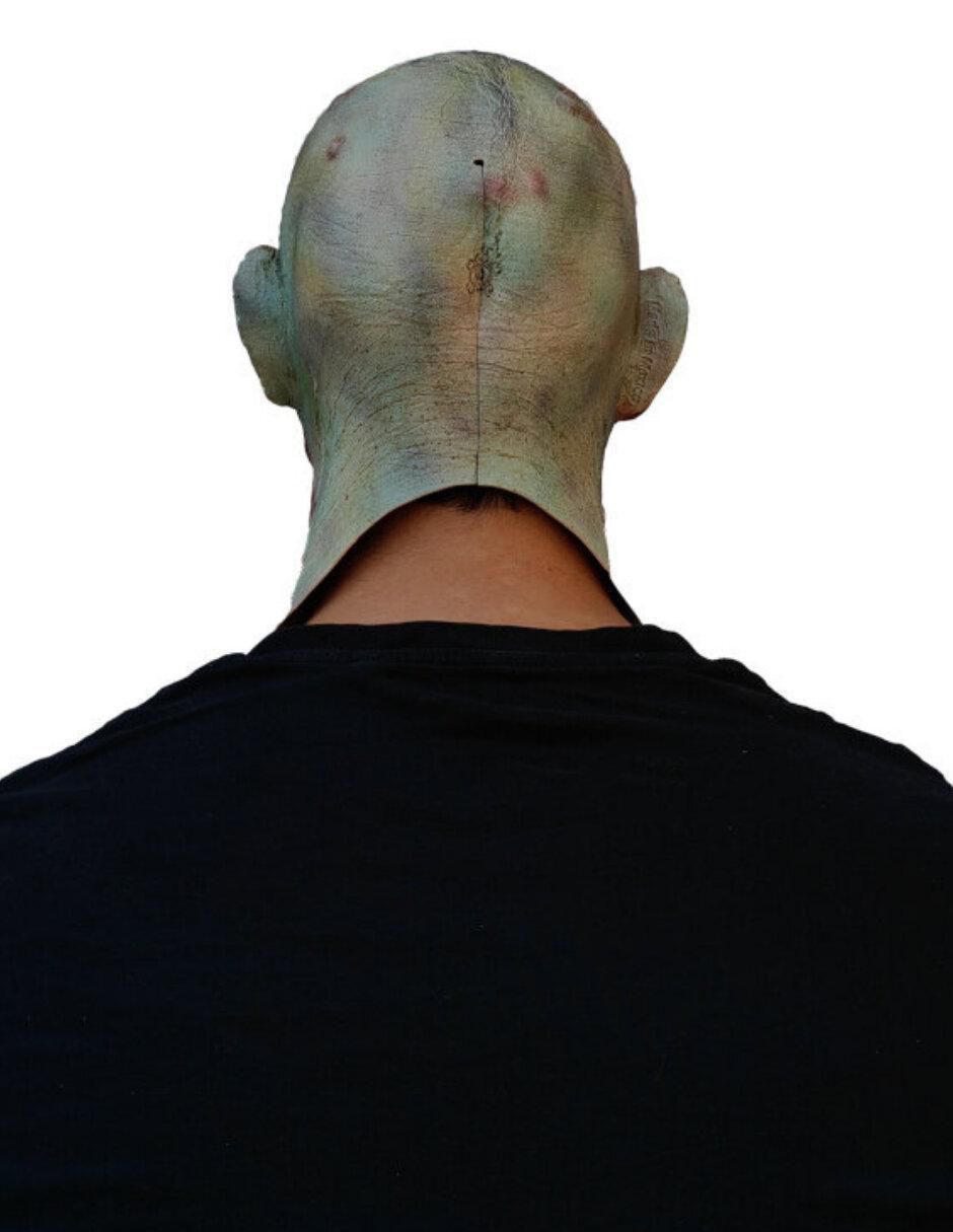 Máscara para disfraz de paciente zombie zombie 4