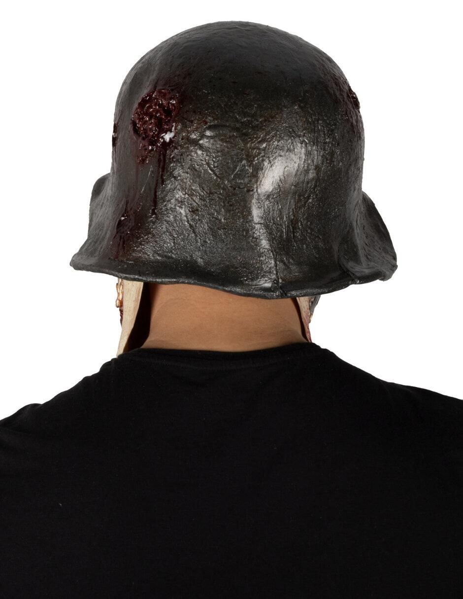 Máscara para disfraz de soldado sangriento zombie 5