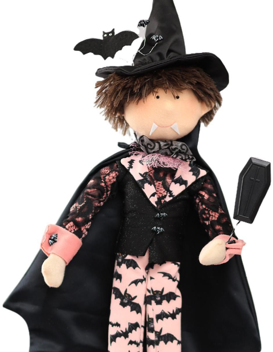 Figura decorativa de Halloween con forma de vampiro