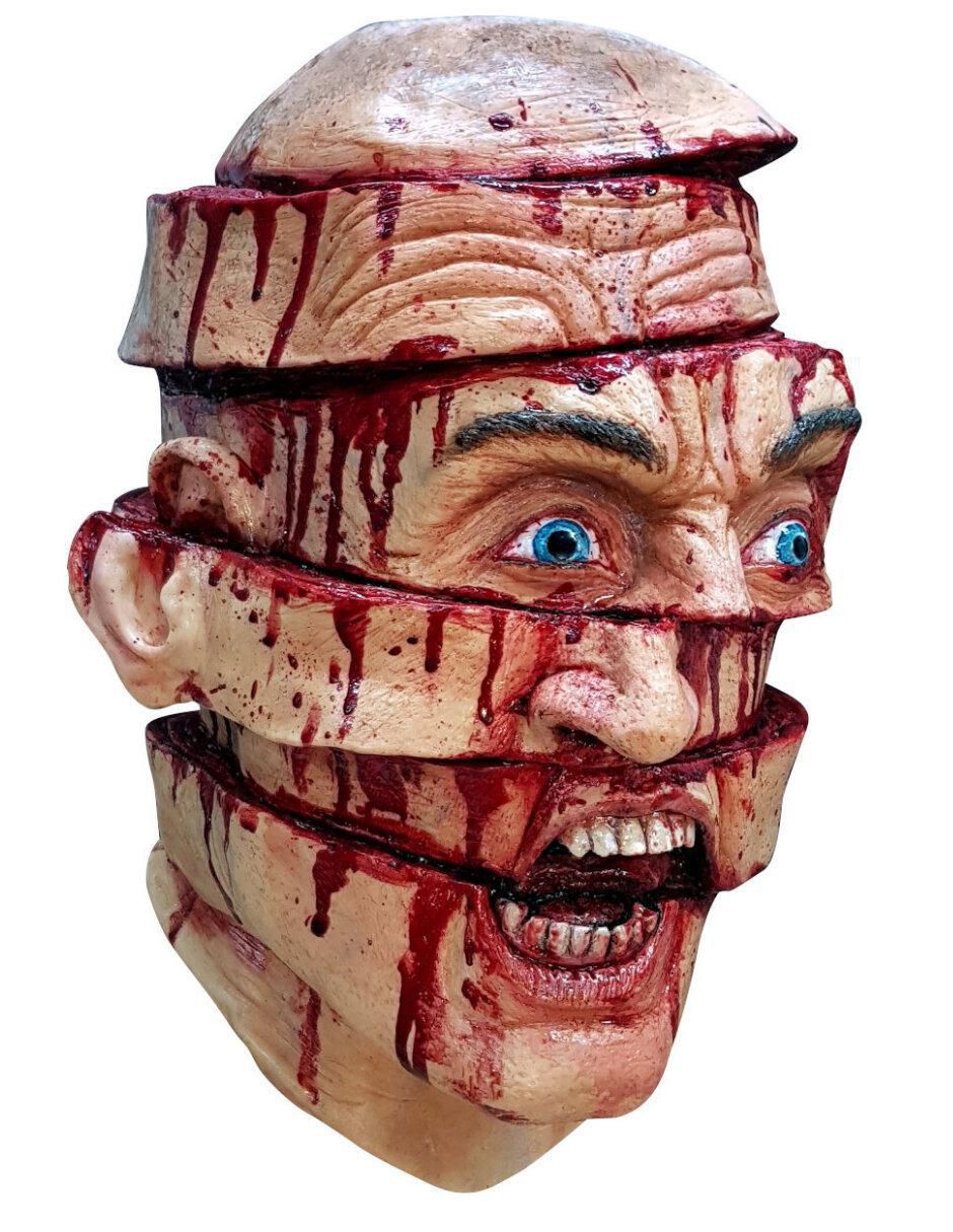 Máscara para disfraz de cara cortada zombie 1