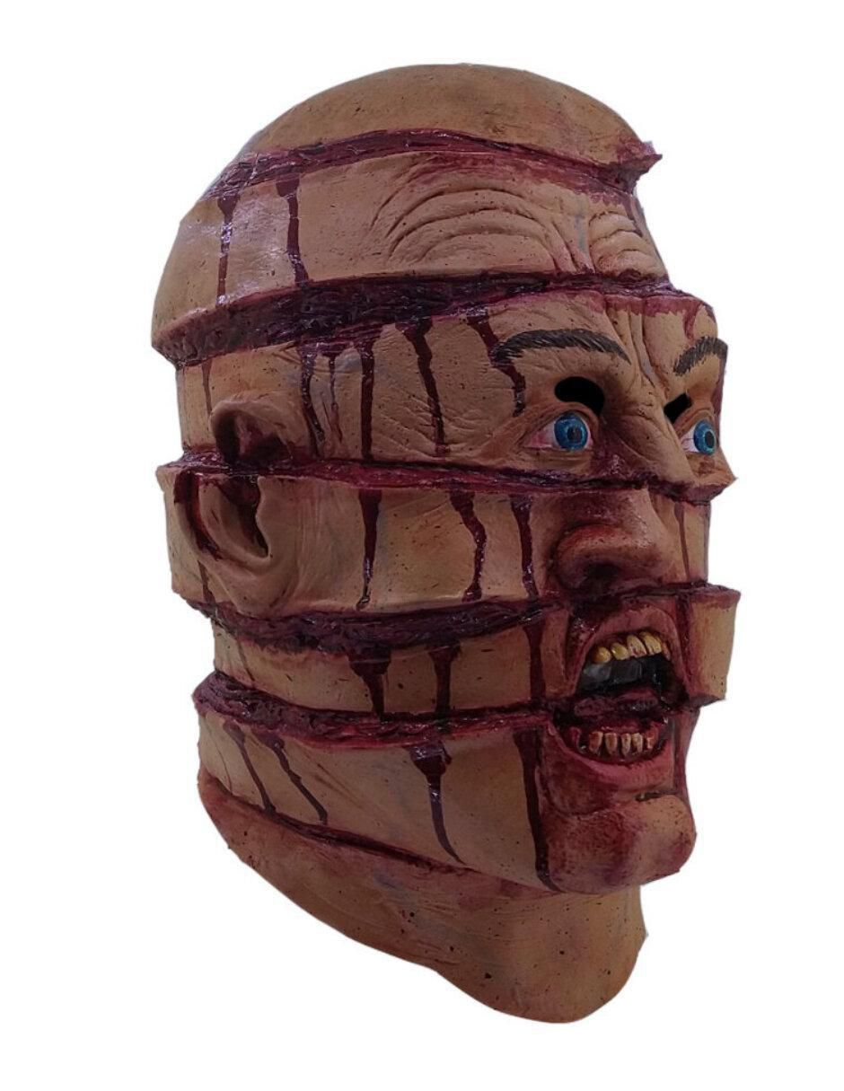 Máscara para disfraz de cara cortada zombie 2