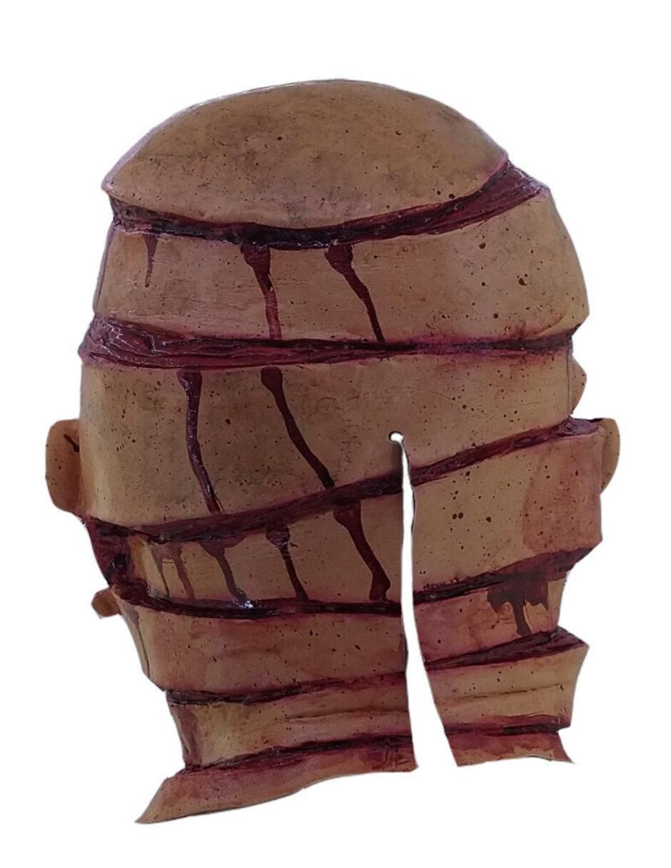 Máscara para disfraz de cara cortada zombie 5