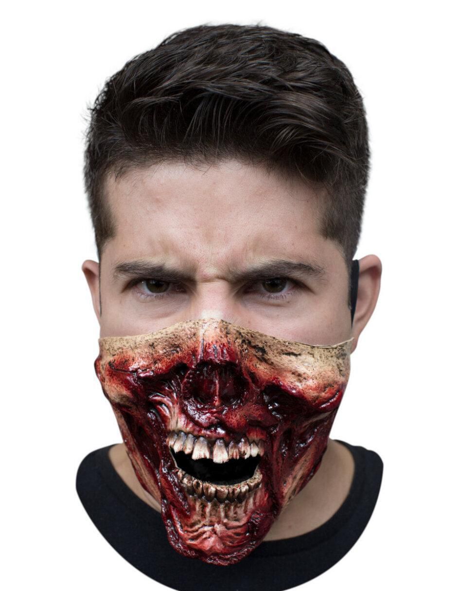 Máscara para disfraz de zombie sangriento 1