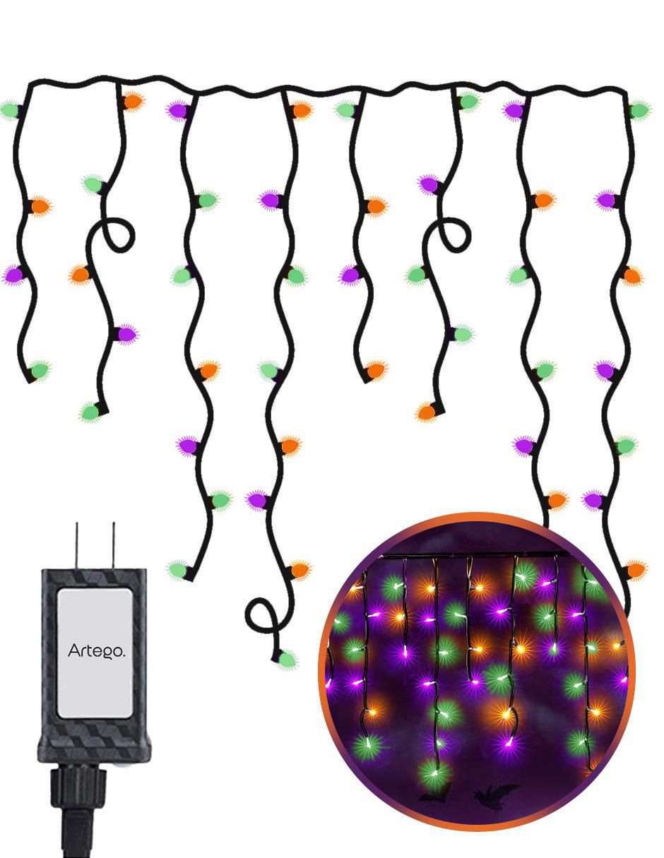 Serie funciones led luces Halloween cascada con 192 focos