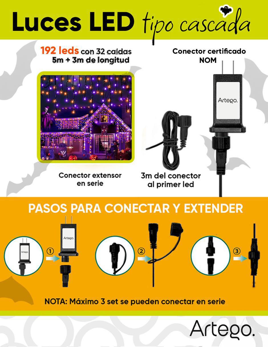 Serie funciones de led Halloween con 192 focos 3