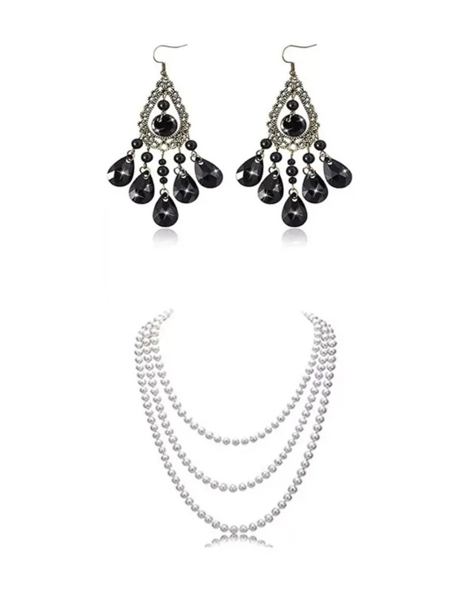 Set de accesorios para disfraz de cosplay vintage dama 2