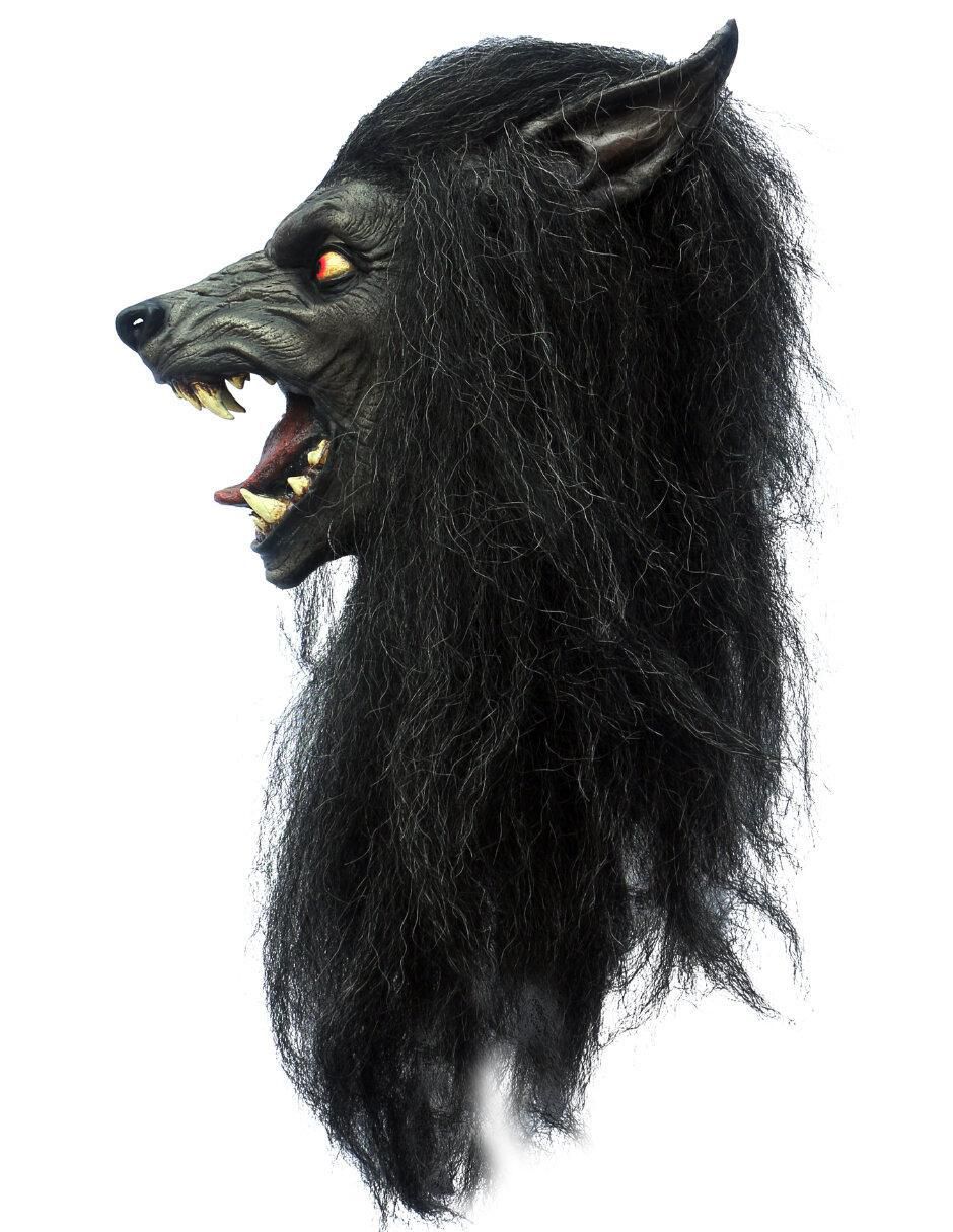 Máscara para disfraz de Lobo de luna negra Werewolves Ghoulish Productions