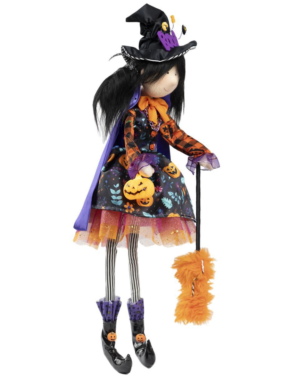Figura decorativa de Halloween con forma de bruja