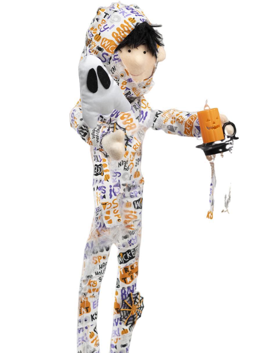 Figura decorativa de Halloween con forma de momia