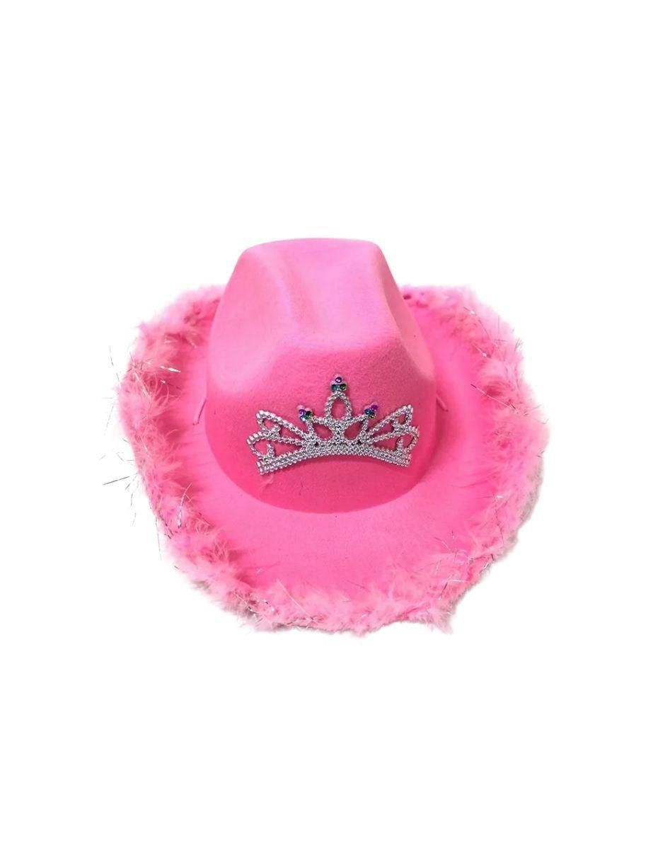 Sombrero para disfraz de vaquero con plumas Sombrero para disfraz de vaquero con plumas