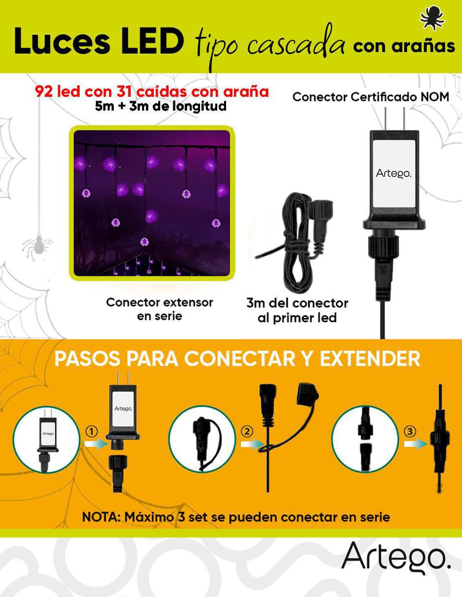 Serie funciones halloween con 90 focos
