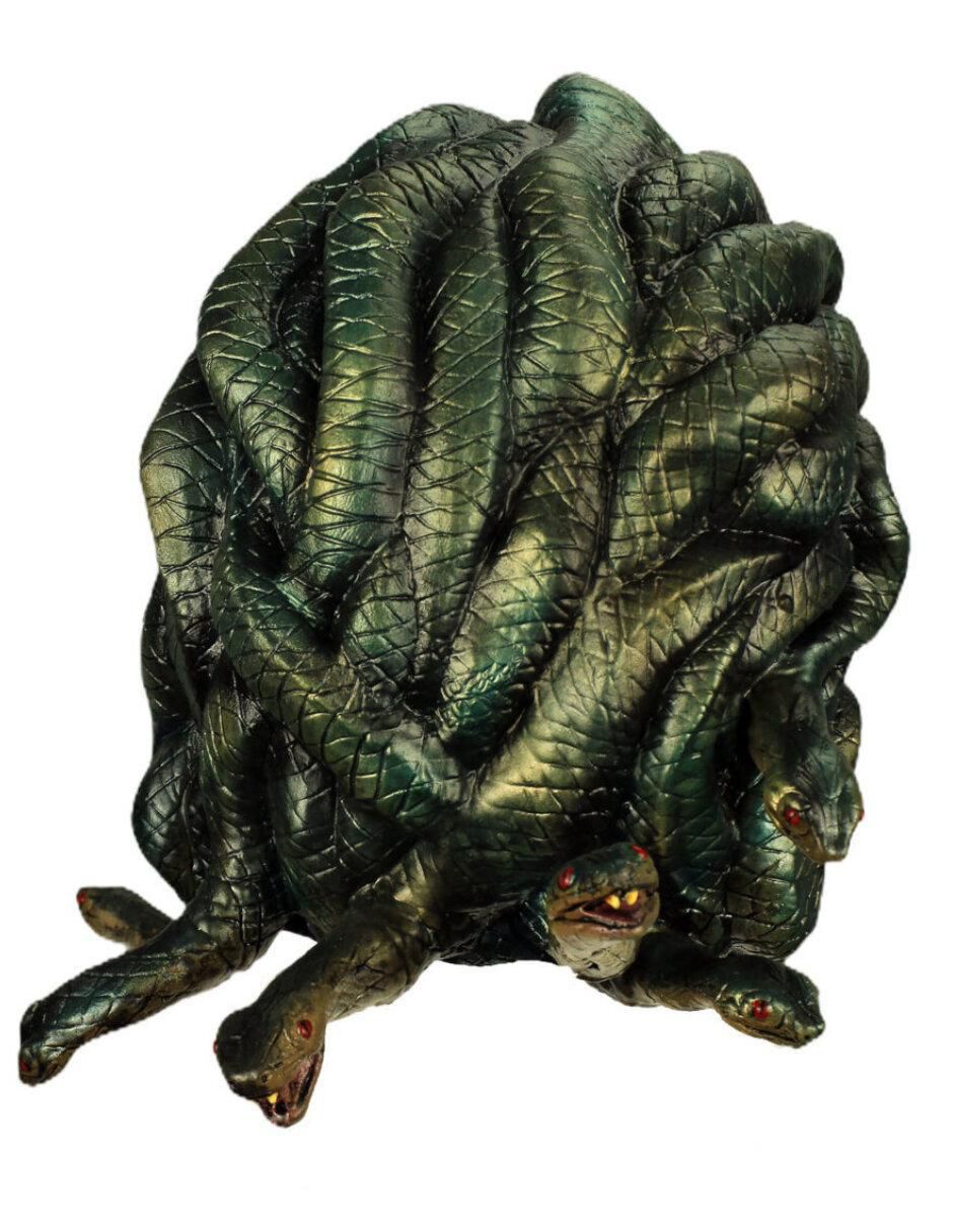 Máscara para disfraz de diosa griega medusa mythological monsters 3