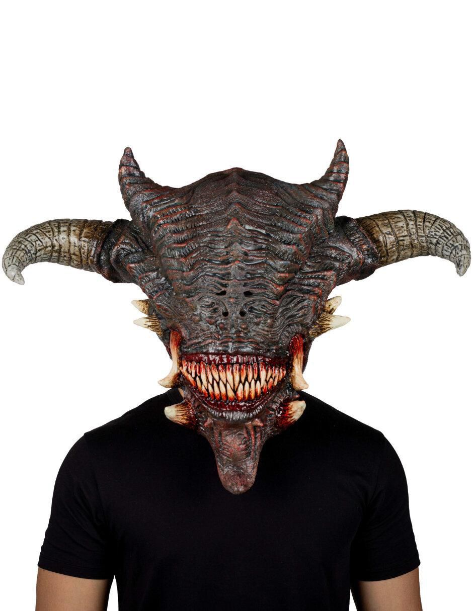 Máscara para disfraz de demonio furioso devils