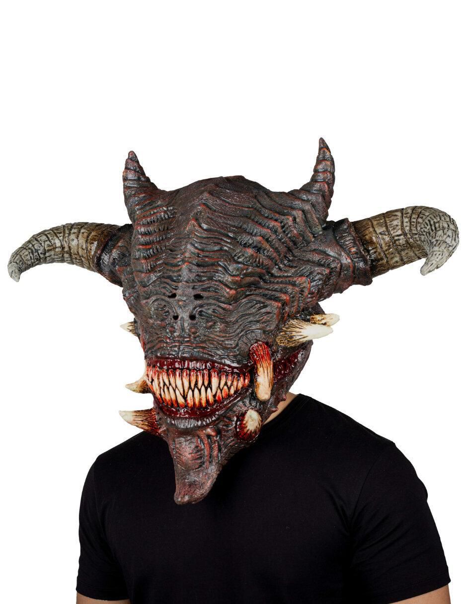 Máscara para disfraz de demonio furioso devils