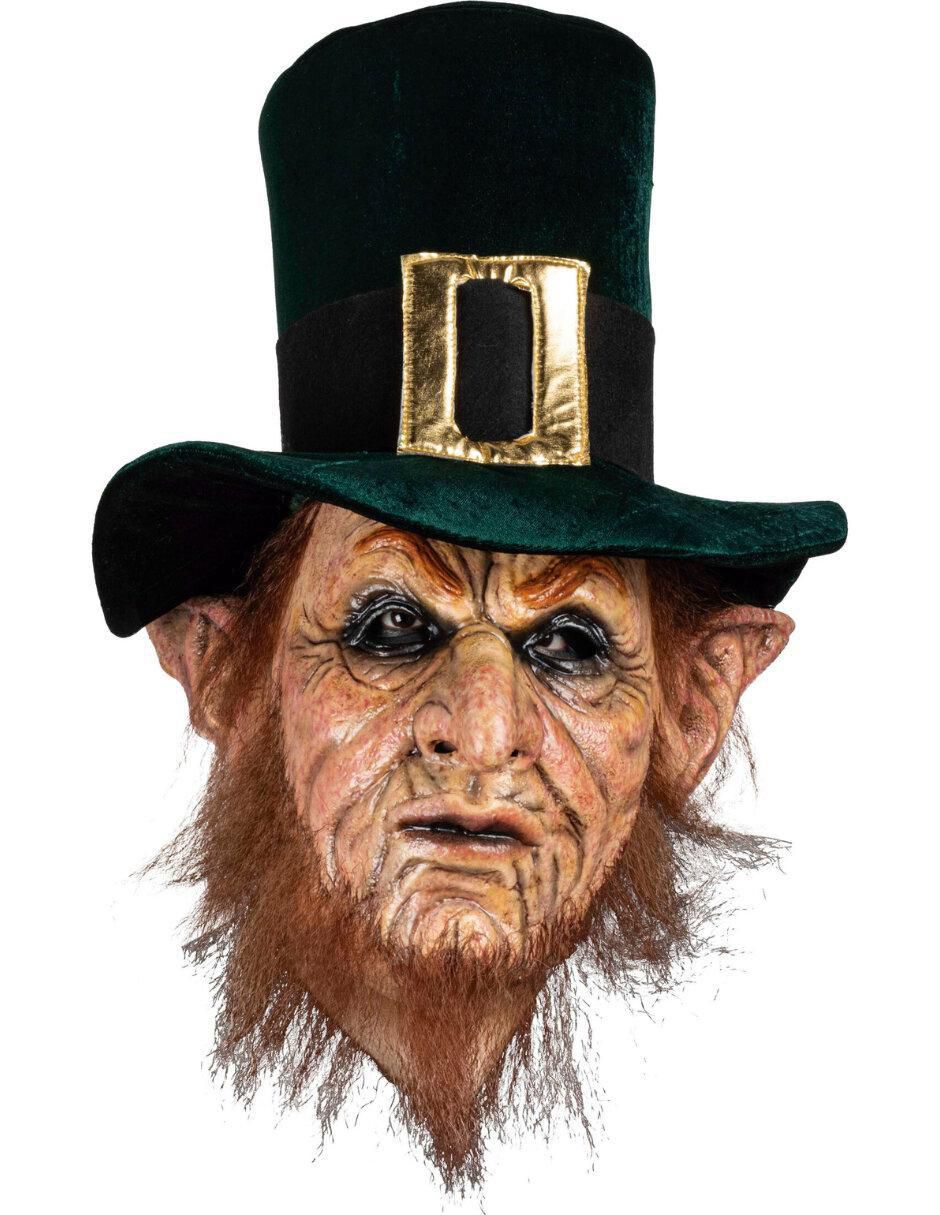 Máscara para disfraz de Leprechaun maligno Mythological Monsters