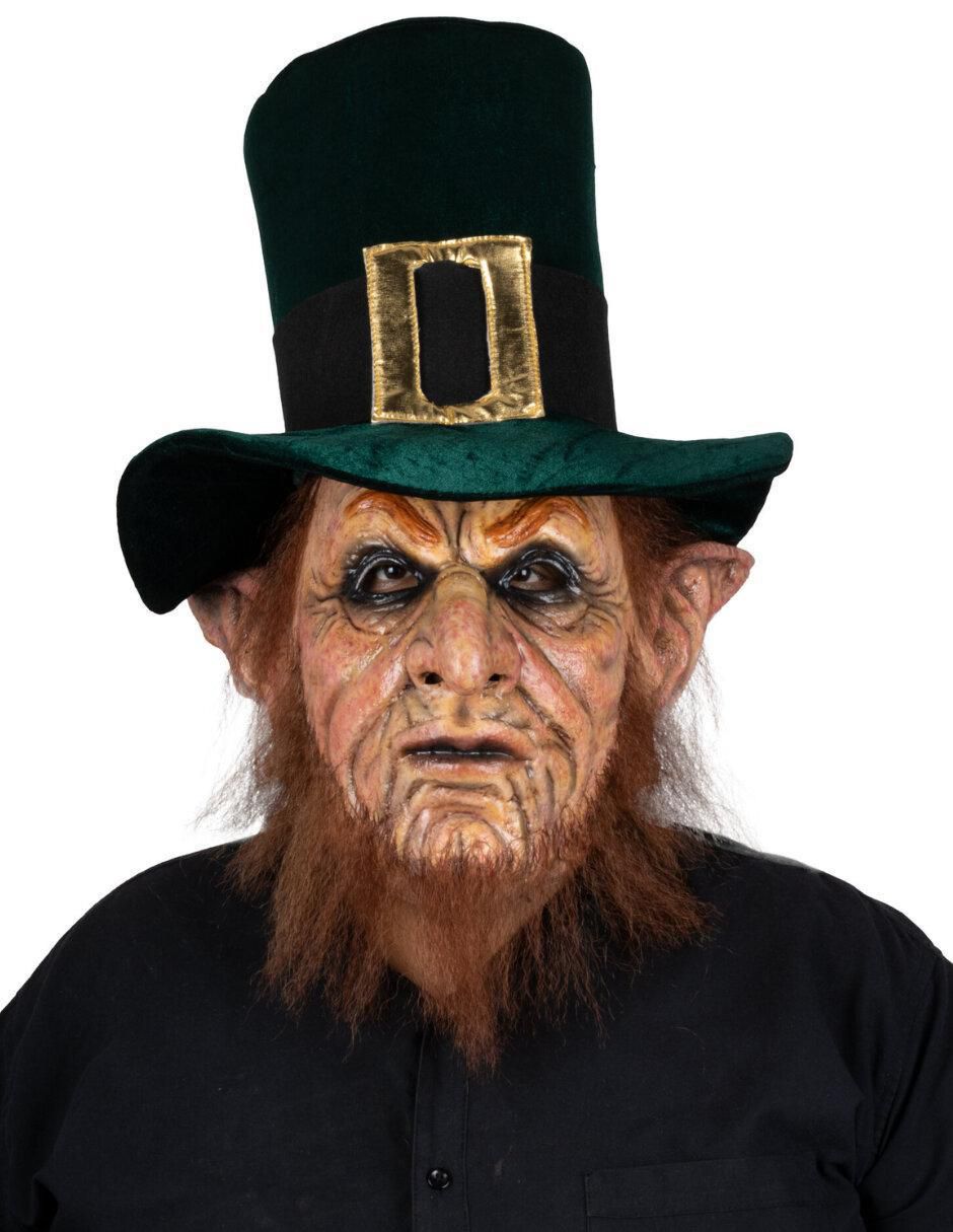 Máscara para disfraz de Leprechaun maligno Mythological Monsters 6