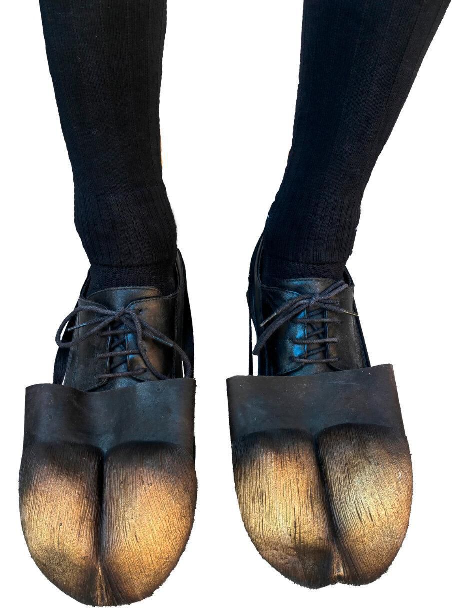 Cubre zapatos para disfraz de Pezuñas Demonio Cabrio Devils