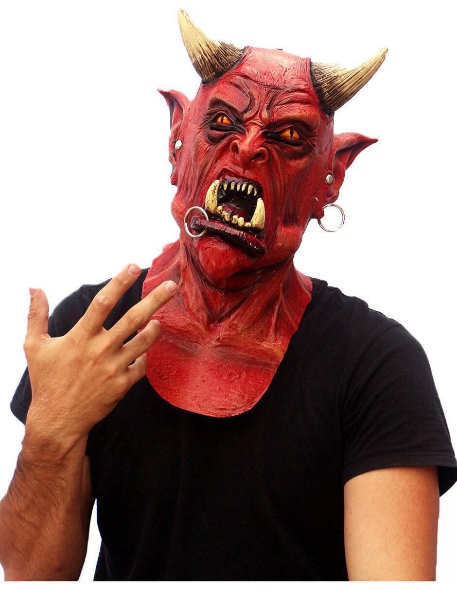 Máscara para disfraz de gran demonio mayor devils 6