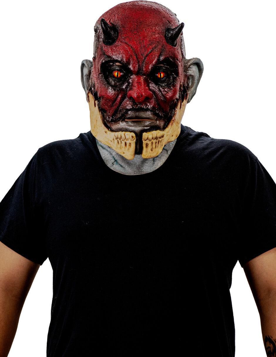 Máscara para disfraz de demonio agrietado devils 2