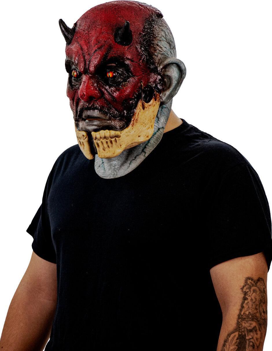 Máscara para disfraz de demonio agrietado devils 3