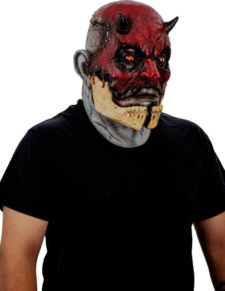 Máscara para disfraz de demonio agrietado devils 7