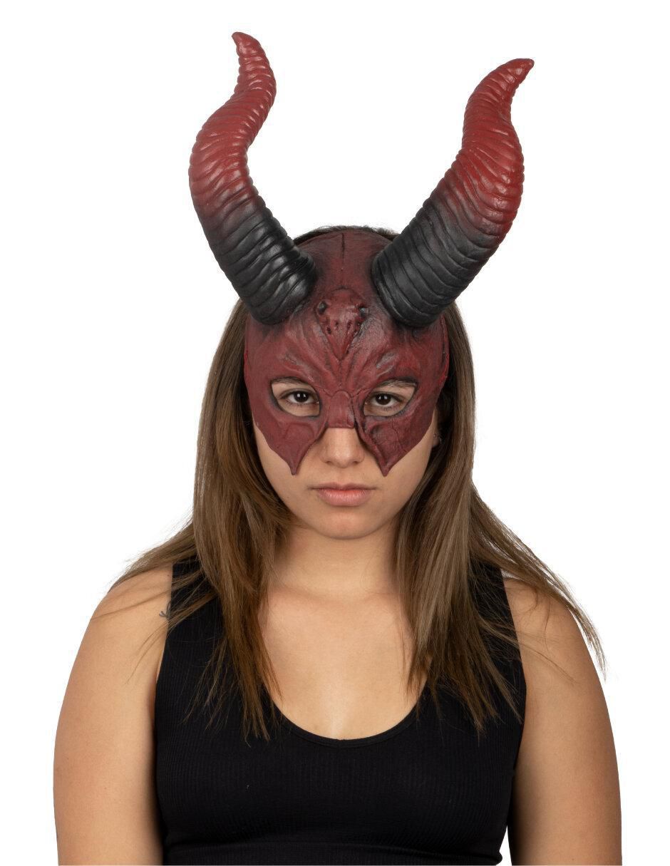 Máscara para disfraz de Diablo Cuernos Míticos Devils 5