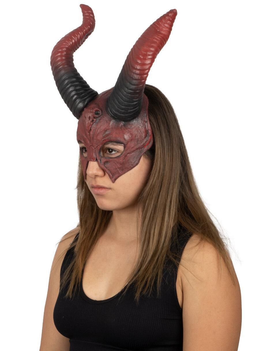 Máscara para disfraz de Diablo Cuernos Míticos Devils 6