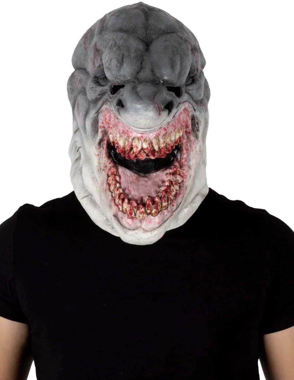 Máscara para disfraz de tiburón hambriento creepy animals 2