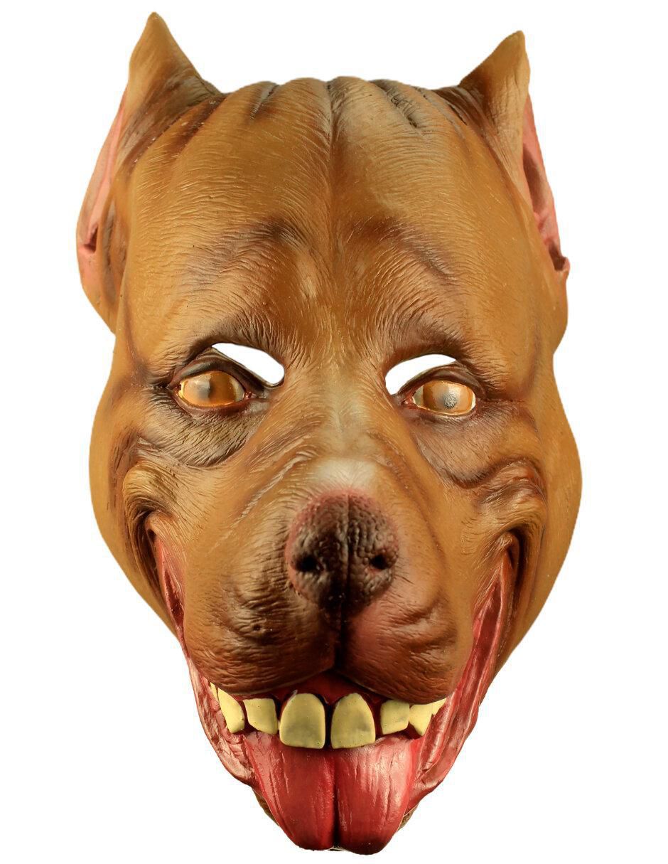 Máscara para disfraz de perro pitbull riendo animals Máscara para disfraz de perro pitbull riendo animals