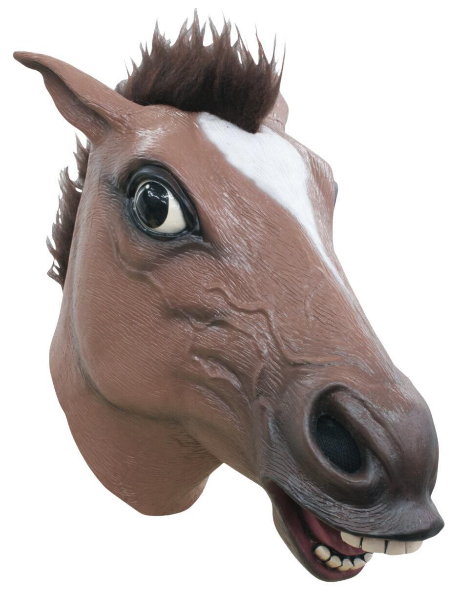 Máscara para disfraz de caballo sonriente animals Máscara para disfraz de caballo sonriente animals