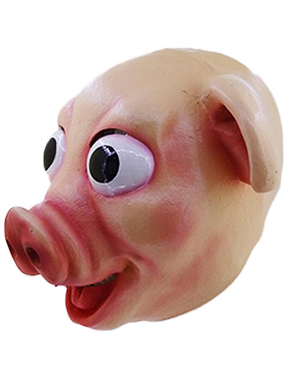 Máscara para disfraz de Cerdo sonriente Animales Ghoulish Productions