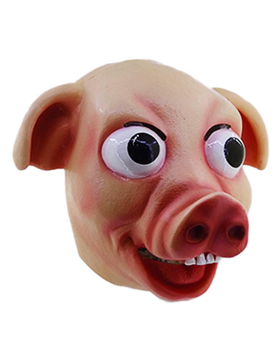 Máscara para disfraz de Cerdo sonriente Animales Ghoulish Productions