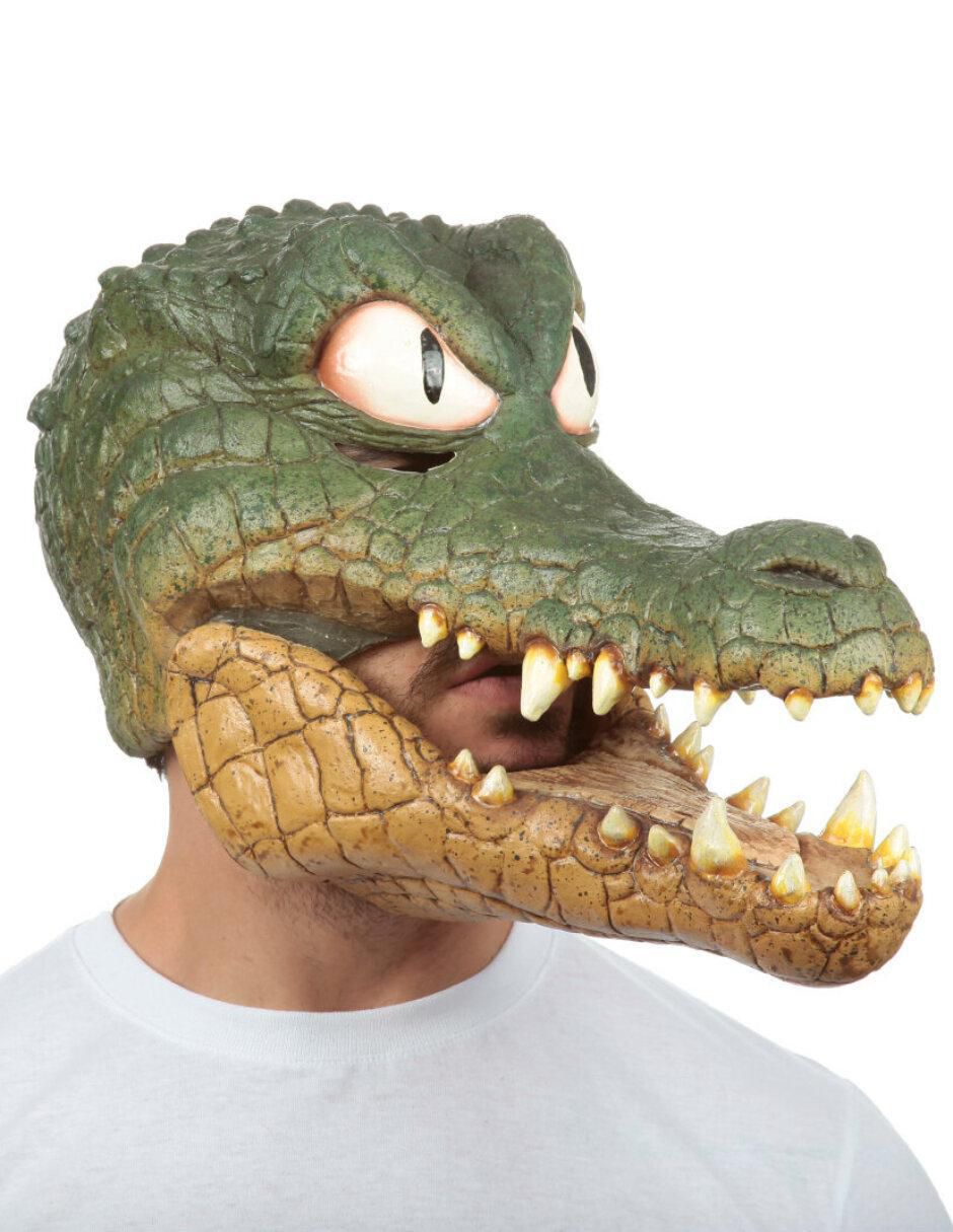 Máscara para disfraz de cocodrilo peter 2