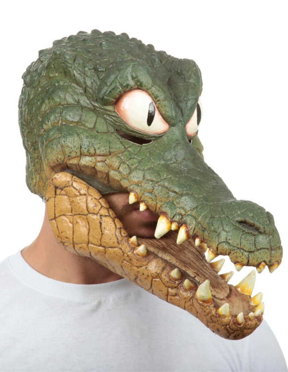 Máscara para disfraz de cocodrilo peter 3