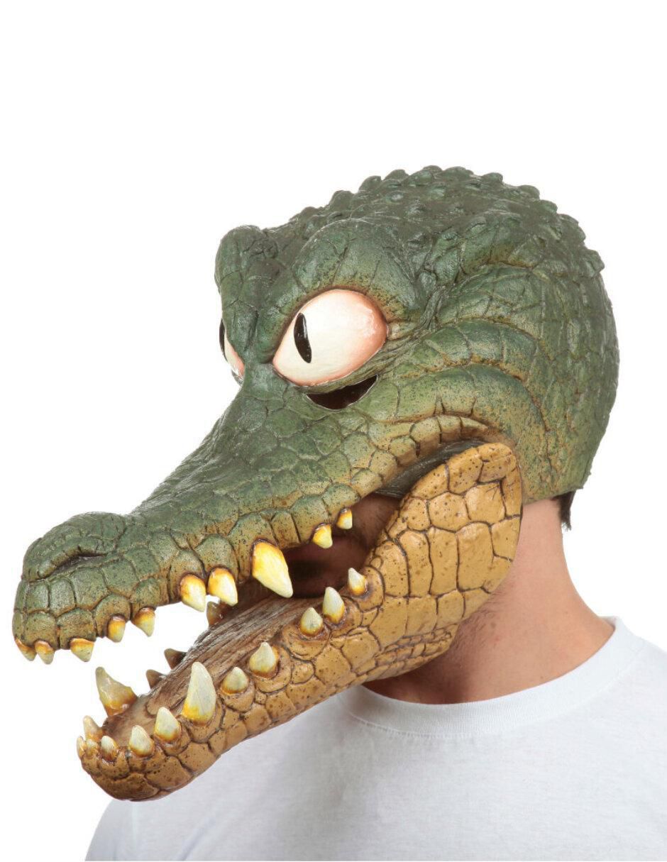 Máscara para disfraz de cocodrilo peter 4