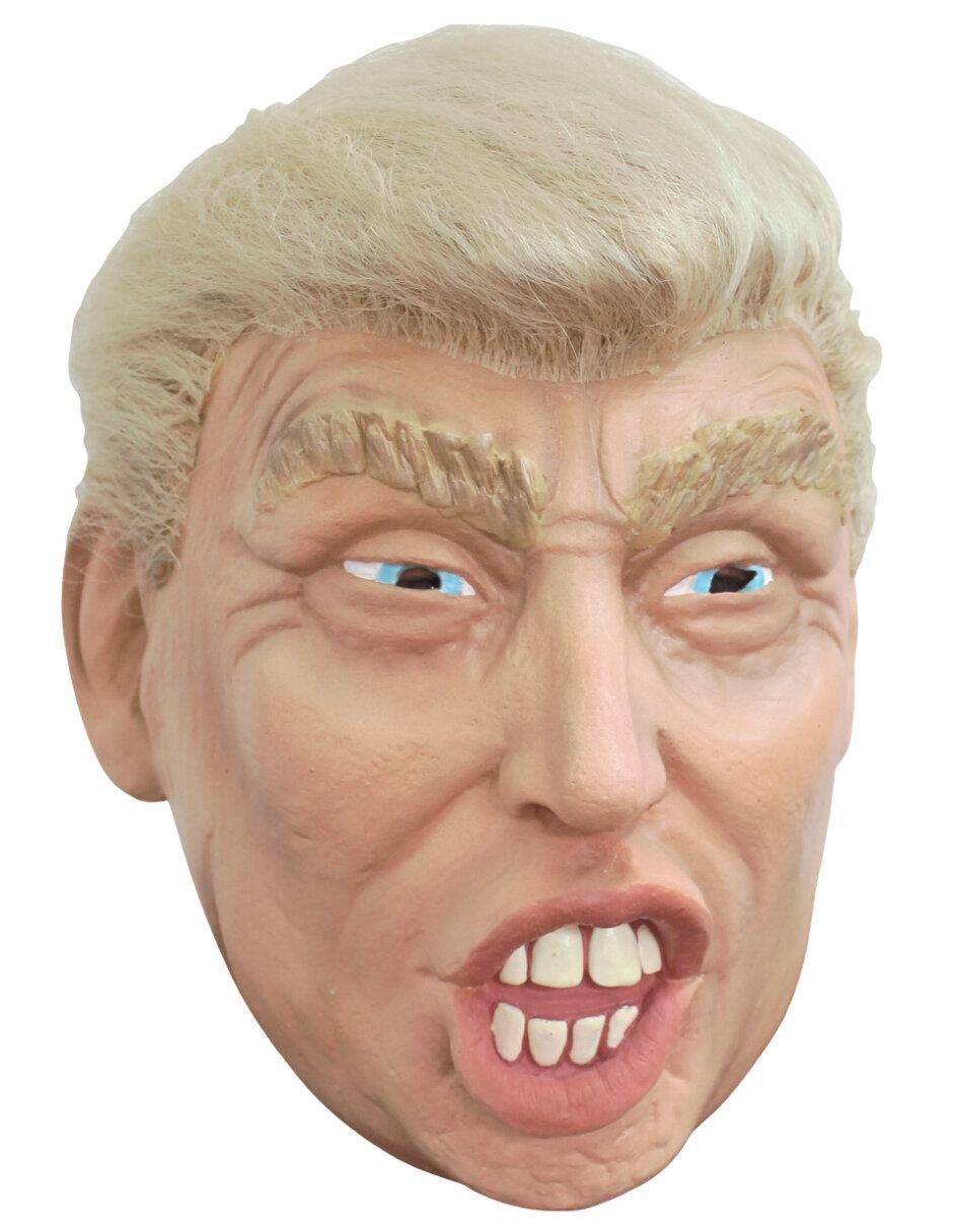 Máscara para disfraz de Trump con peluca Famous people Ghoulish Productions