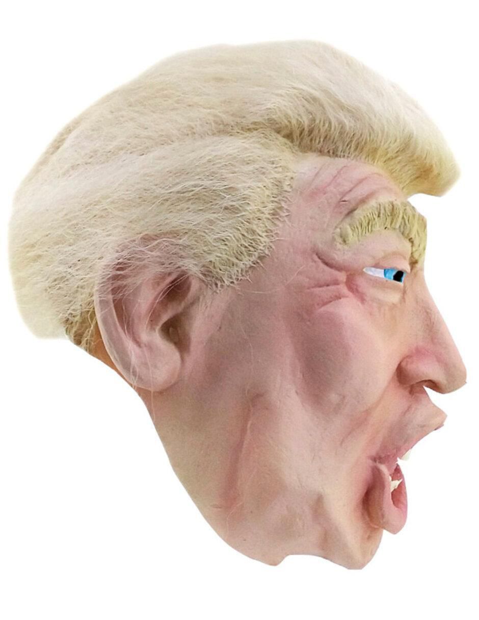 Máscara para disfraz de Trump con peluca Famous people Ghoulish Productions