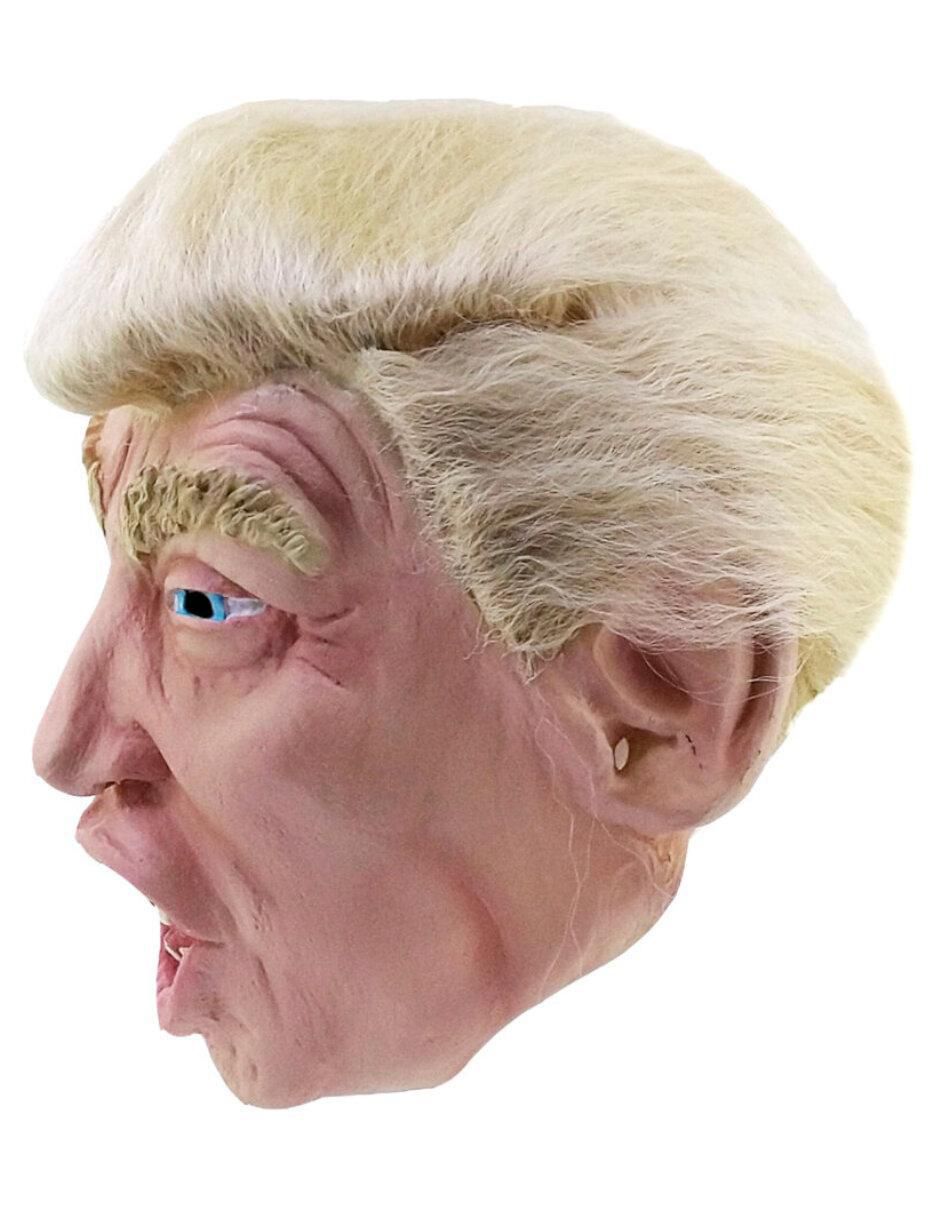 Máscara para disfraz de Trump con peluca Famous people Ghoulish Productions