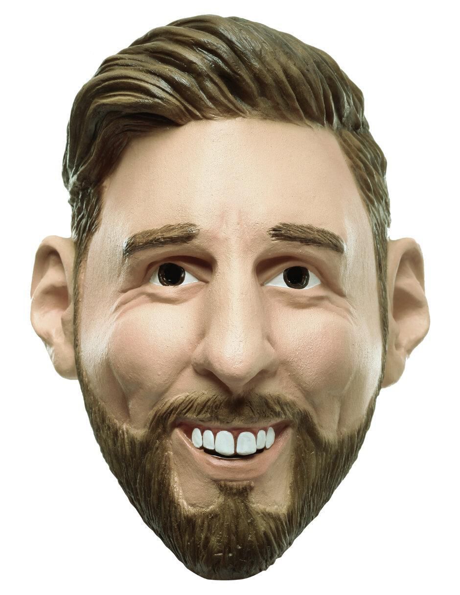 Máscara para disfraz de Futbolista L. Messi Famous People