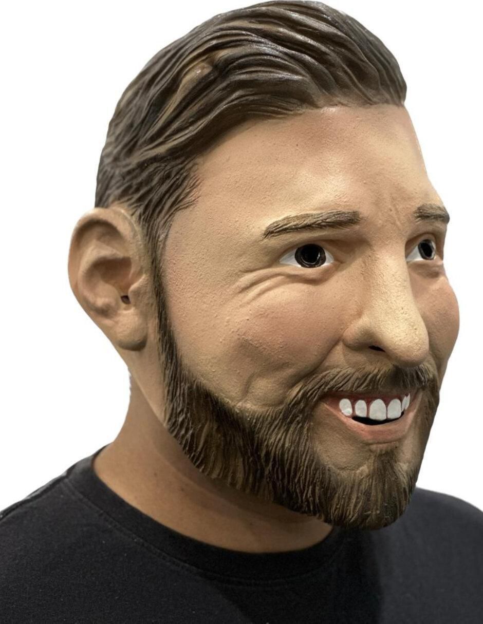 Máscara para disfraz de Futbolista L. Messi Famous People 5