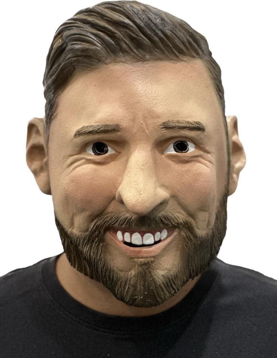 Máscara para disfraz de Futbolista L. Messi Famous People 6
