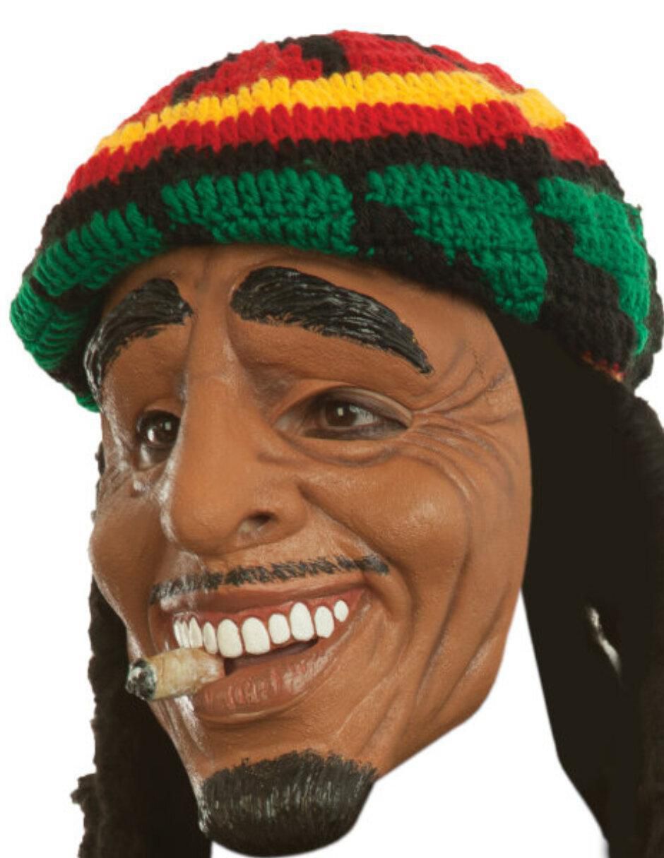 Máscara para disfraz de Bob Marley Drogo Humor Ghoulish Productions