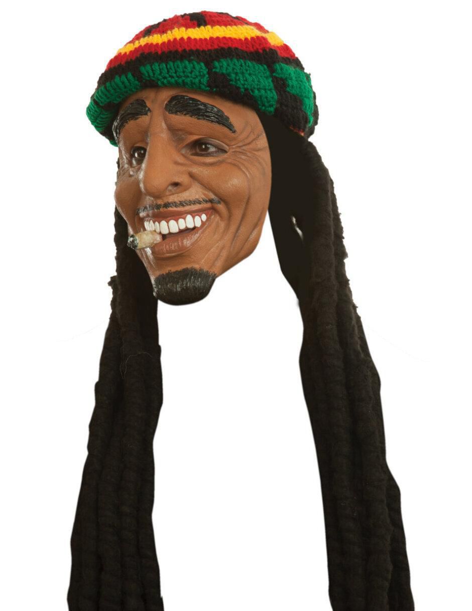 Máscara para disfraz de Bob Marley Drogo Humor Ghoulish Productions
